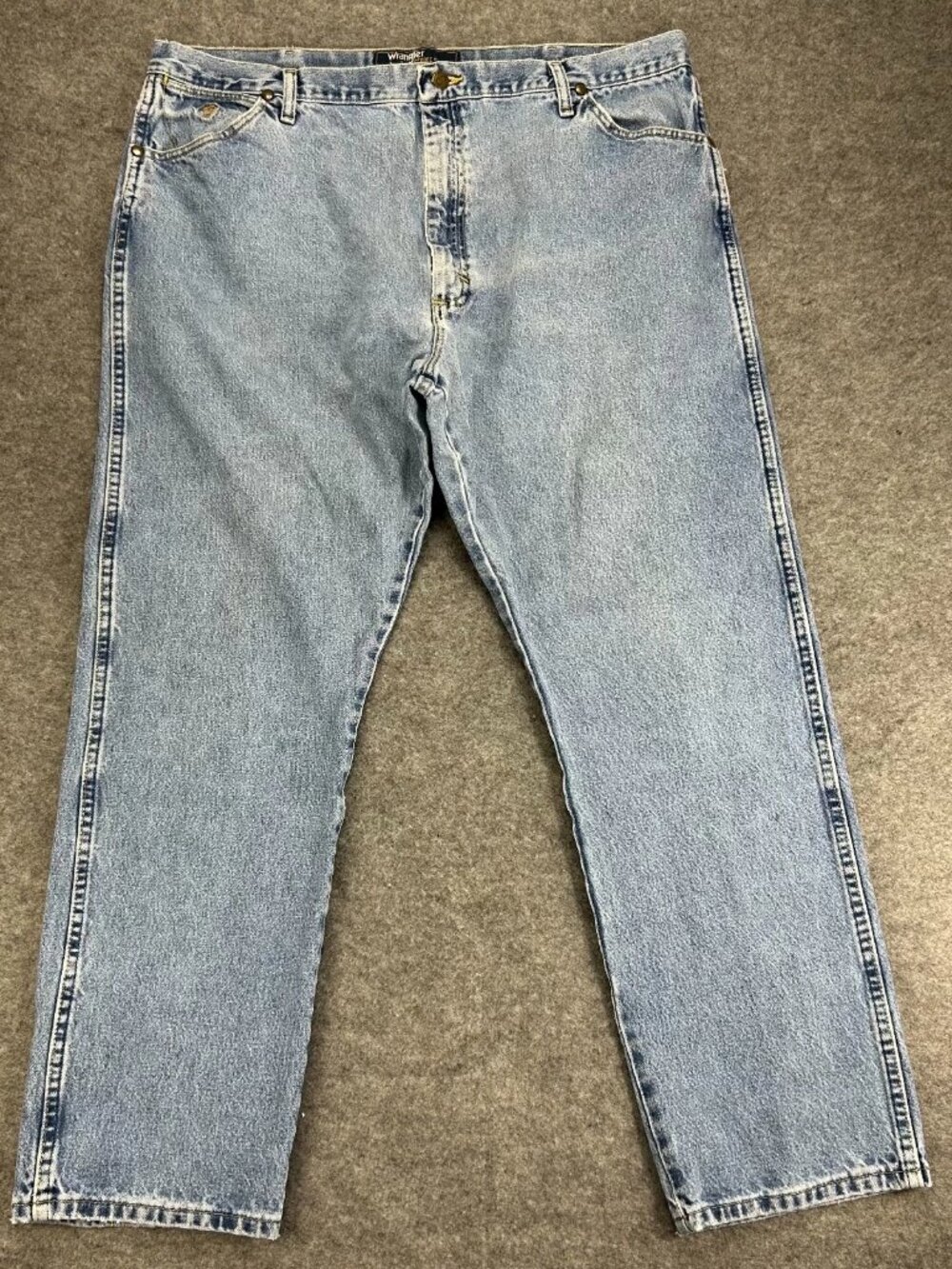 Wrangler George Strait Cowboy Cut Jeans Mens 40x30 Blue Denim Holes Workwear